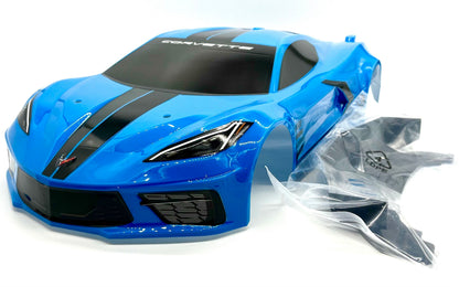 Arrma FELONY 6s - Body Shell (BLUE painted corvette c8 PRM157713 cover ARA7617V2