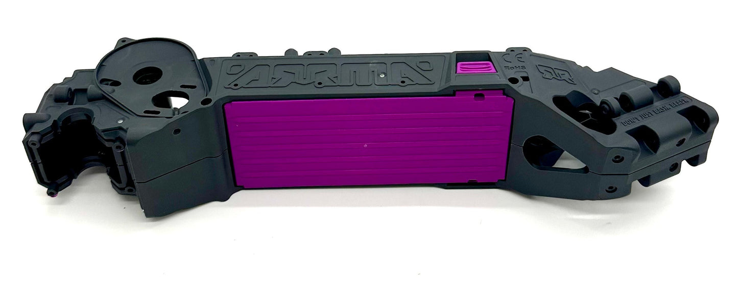 Arrma QUAKE 2wd - Chassis (Purple LWB right left halves mega ARA3537