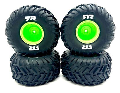 Arrma QUAKE 2wd - Tires (Green) DBOOTS Cut Chevron MT (4) ARA3537