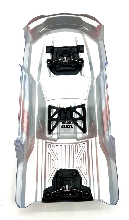 Arrma KRATON 6s V6 BLX - Body Shell (Red White Blue cover clipless ARA8608V6