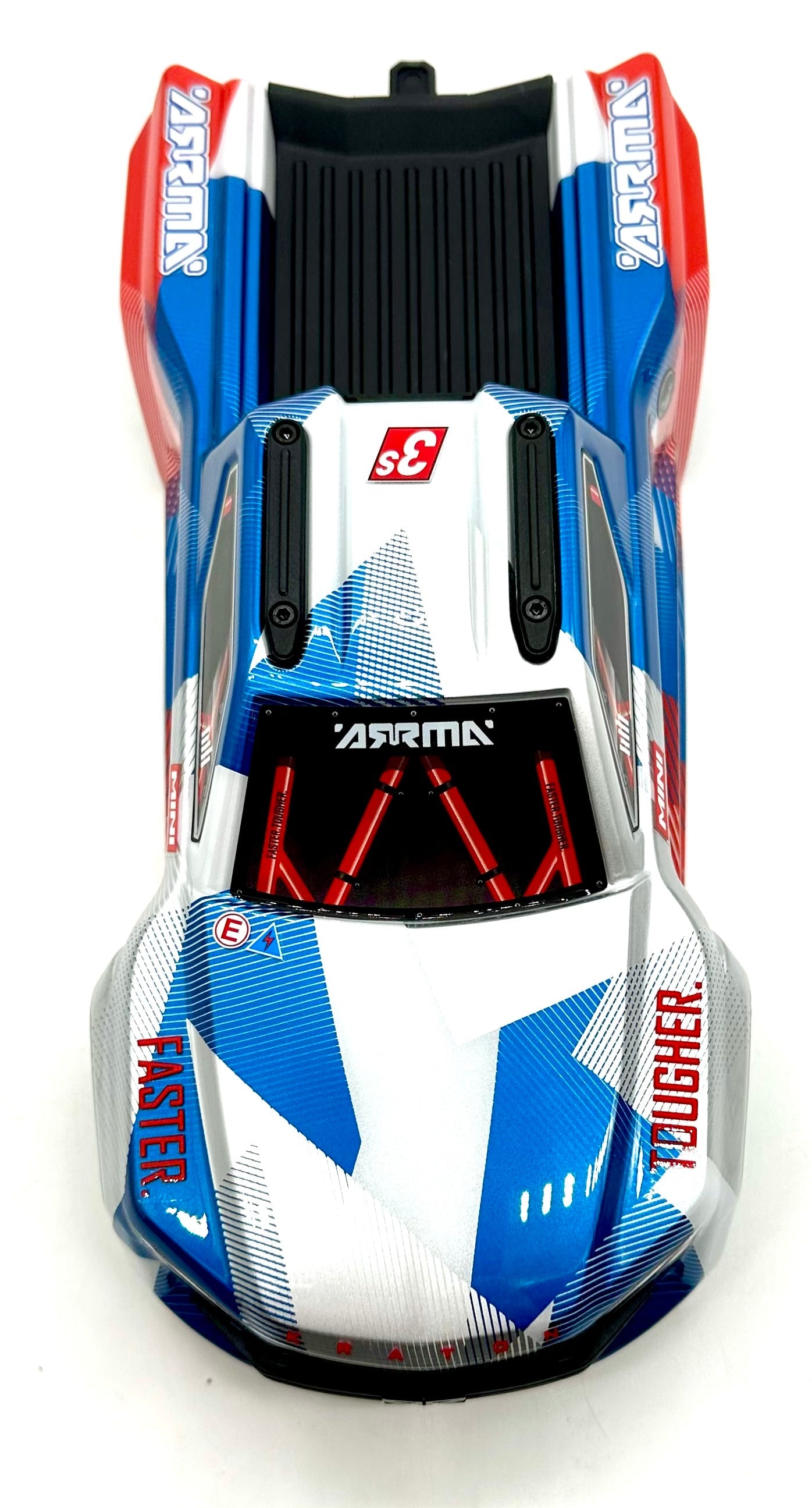 Arrma MINI KRATON 3S - Body Shell RED/BLUE) cover ARA2508S