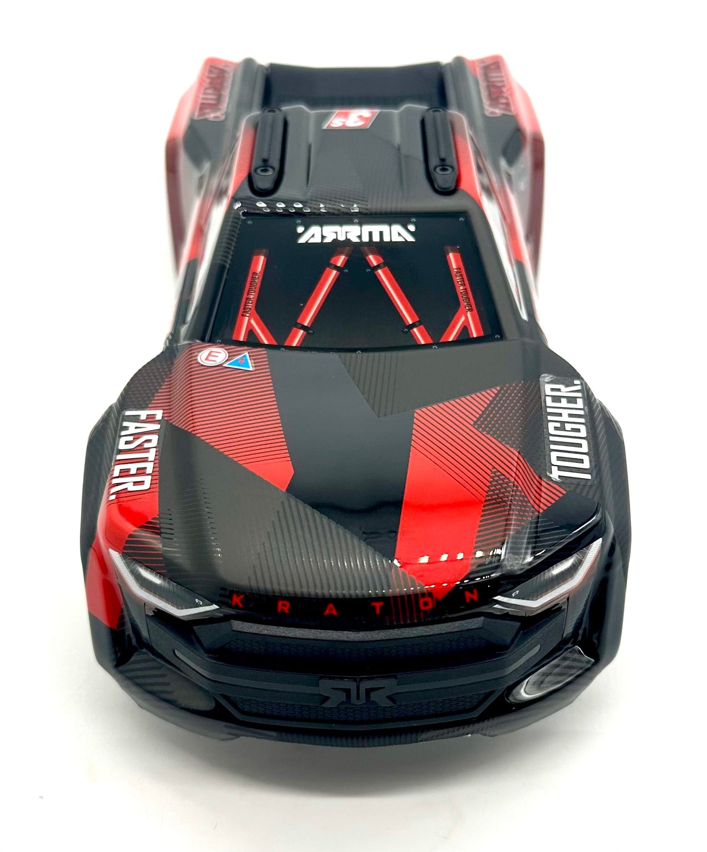 Arrma MINI KRATON 3S - Body Shell (BLACK/RED) cover ARA2508S