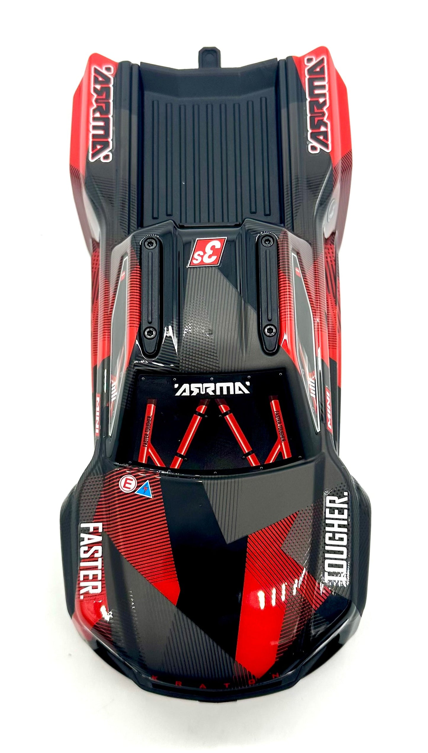 Arrma MINI KRATON 3S - Body Shell (BLACK/RED) cover ARA2508S