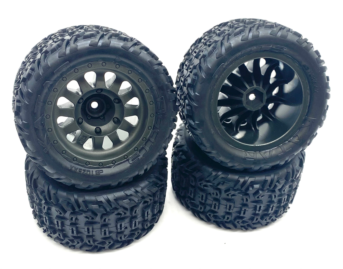 Arrma VORTEKS 4x4 3s BLX - TIRES & Wheels (tyres rims DBoots Katar ARA4305V3