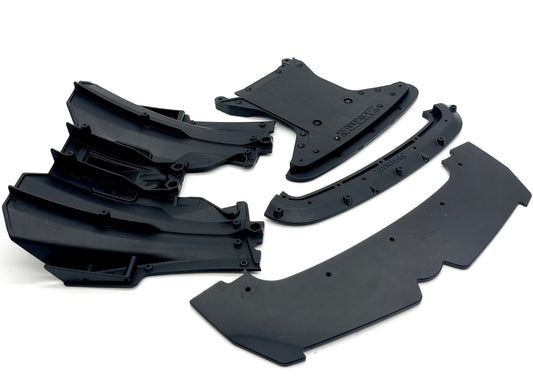 Arrma LIMITLESS 120 8s - FRONT BUMPER mount splitter skid & diffuser ARA7816