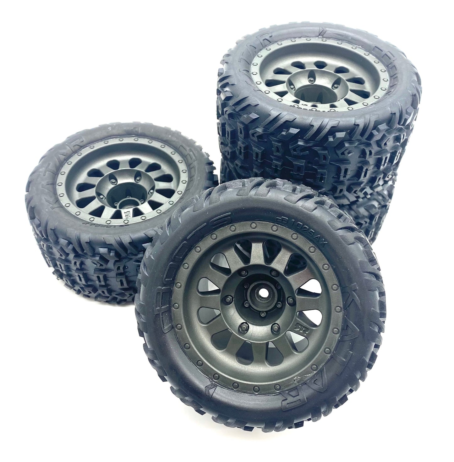 Arrma VORTEKS 4x4 3s BLX - TIRES & Wheels (tyres rims DBoots Katar ARA4305V3