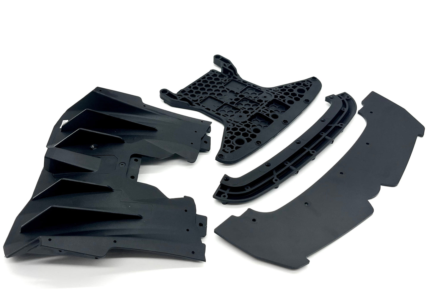 Arrma LIMITLESS 120 8s - FRONT BUMPER mount splitter skid & diffuser ARA7816