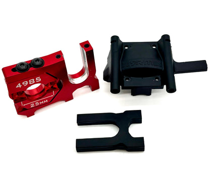 Arrma LIMITLESS 120 8s - RED MOUNT, with cover, diff mount and plate ARA7816