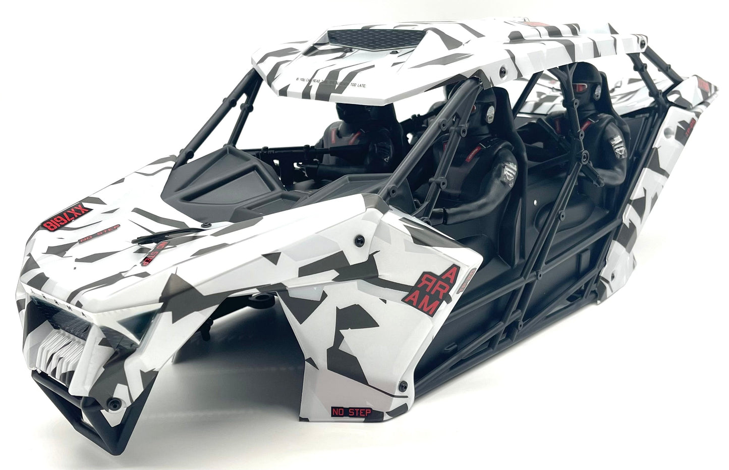 Arrma FIRETEAM 6s BLX  - Roll Cage, Body Panels and Guards (White Camo ARA7618