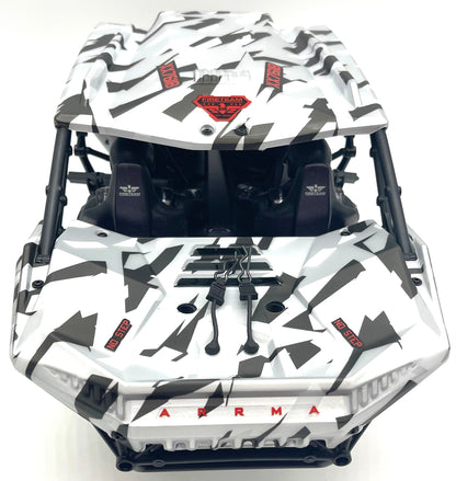 Arrma FIRETEAM 6s BLX  - Roll Cage, Body Panels and Guards (White Camo ARA7618