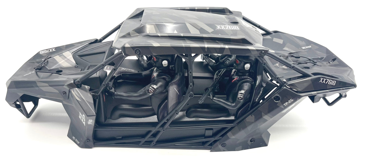 Arrma FIRETEAM 6s BLX  - Roll Cage, Body Panels and Guards (Black Camo ARA7618