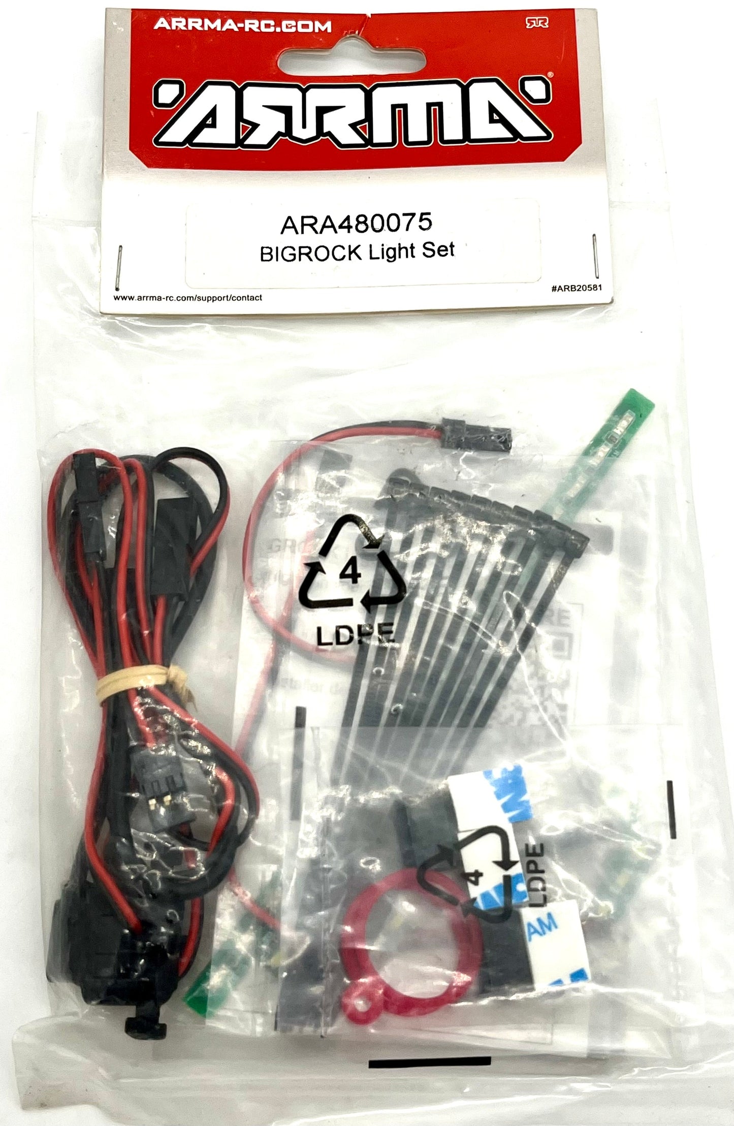 Arrma BIG ROCK 6s - LIGHT Kit LED facotry sealed set ARA480075 wiring ARA7612