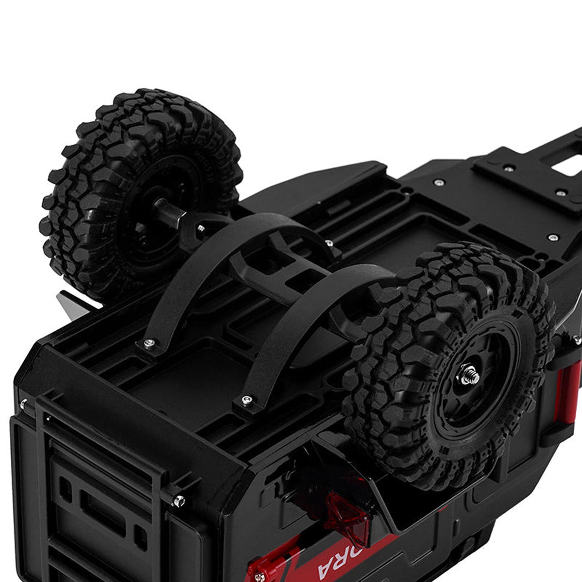 1/24 - 1/18 Off-Road Camping Trailer, Black/Red