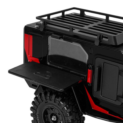 1/24 - 1/18 Off-Road Camping Trailer, Black/Red