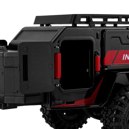 1/24 - 1/18 Off-Road Camping Trailer, Black/Red