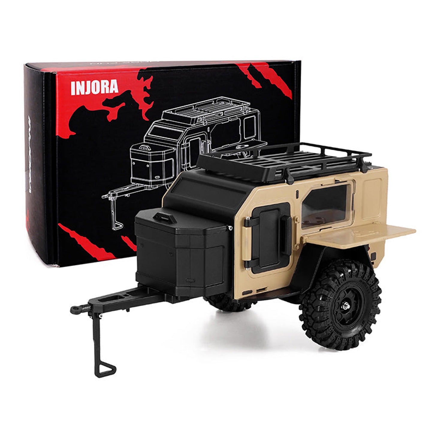 1/24 - 1/18 Off-Road Camping Trailer, Sandy Taupe