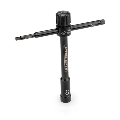 Multi-Wrench, Black, 8mm (Glow Plug), 3mm/5mm Wrench