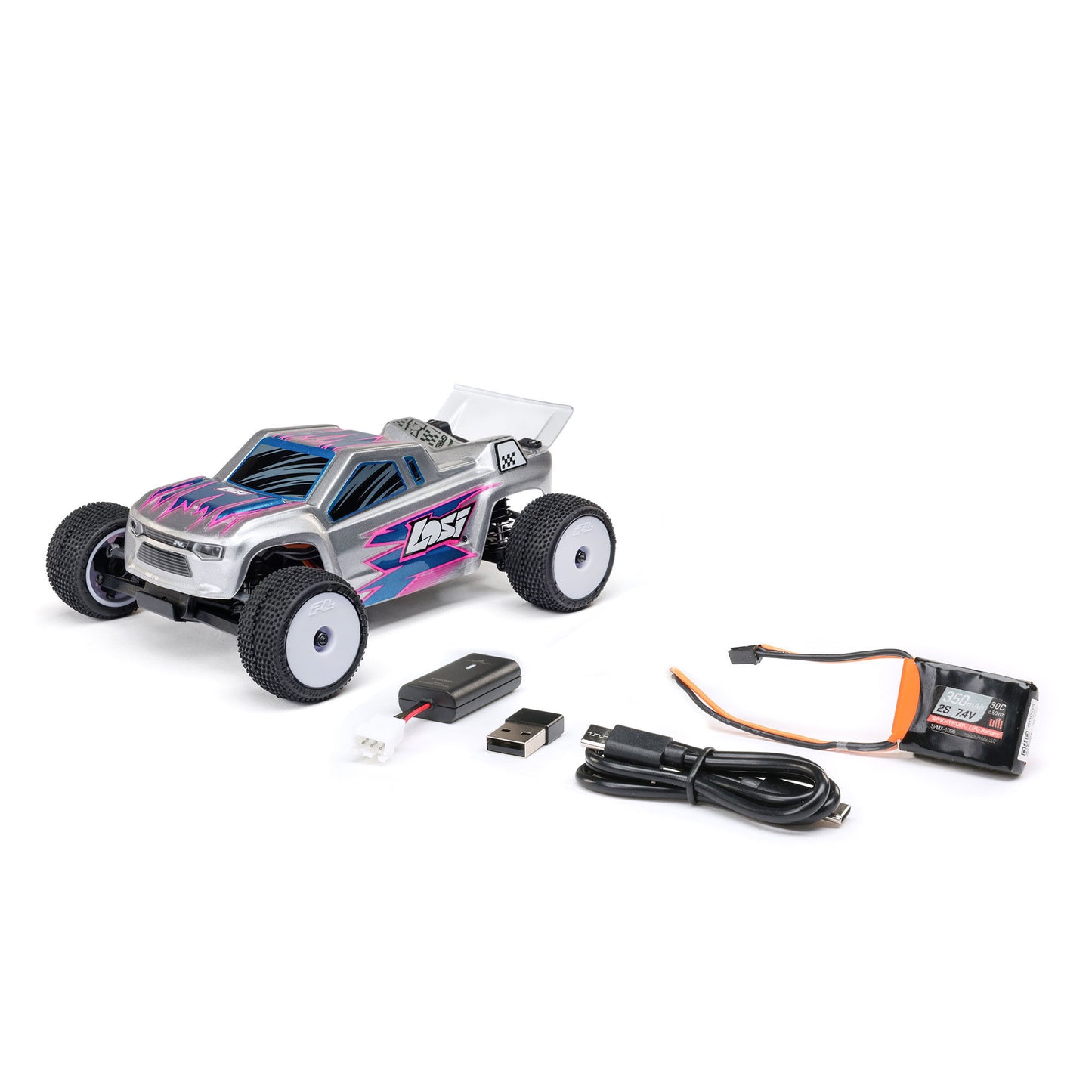 Micro-T 1/28 2WD Silver RTR