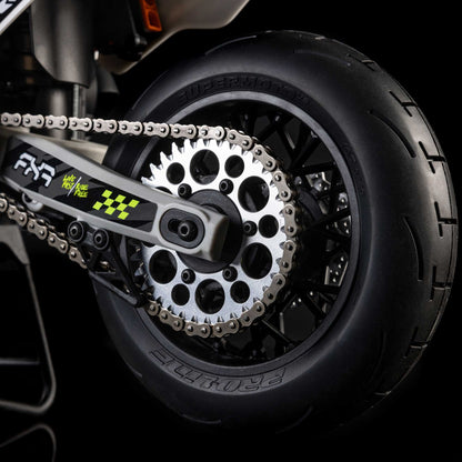 Losi Promoto-SM 1/4 Super Moto Motorcycle, FXR, White: RTR Basic
