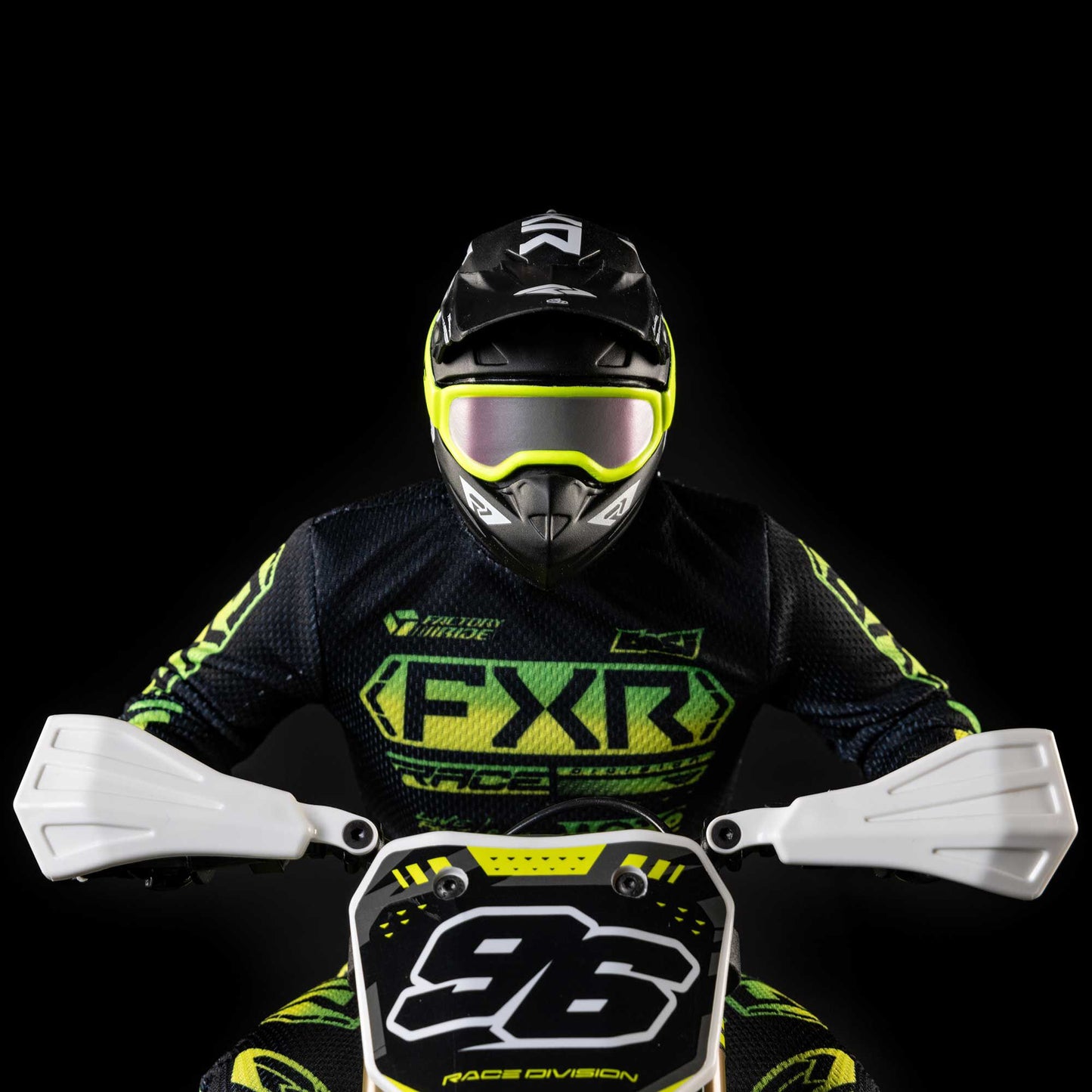 Losi Promoto-SM 1/4 Super Moto Motorcycle, FXR, White: RTR Basic