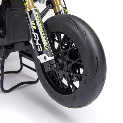 Losi Promoto-SM 1/4 Super Moto Motorcycle, FXR, White: RTR Basic