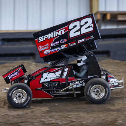 22S Sprint, RTR with Battery and Charger, Red: 1/10 2WD