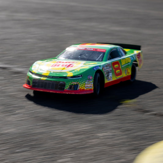 Losi 1/12 Asphalt Late Model RC Race Car Dale Earnhardt Jr. No. 8 2025 Sun Drop Chevrolet ZL1 2S AWD On-Road (Battery & Charger Included), Green