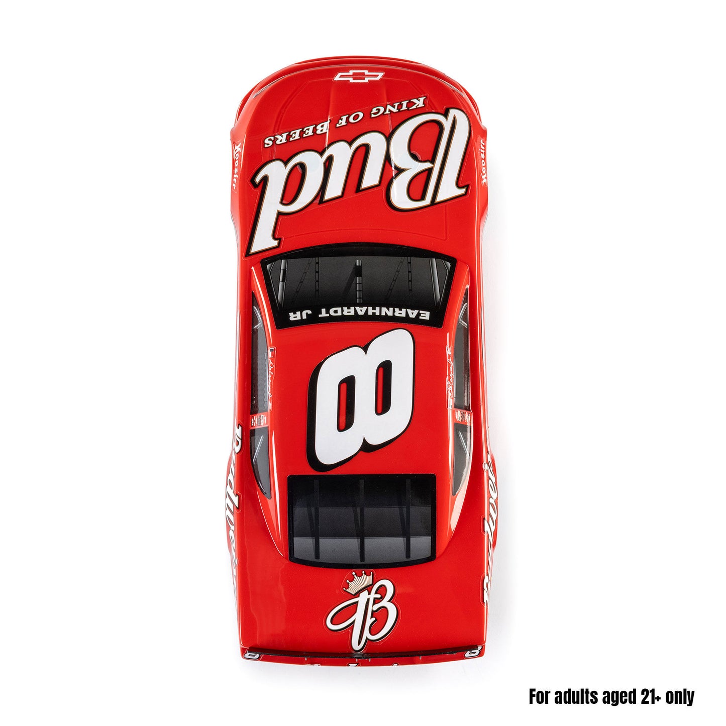 Losi 1/12 Asphalt Late Model RC Race Car Dale Earnhardt Jr. No. 8 2025 Budweiser Chevrolet ZL1 2S AWD On-Road (Battery & Charger Included), Red
