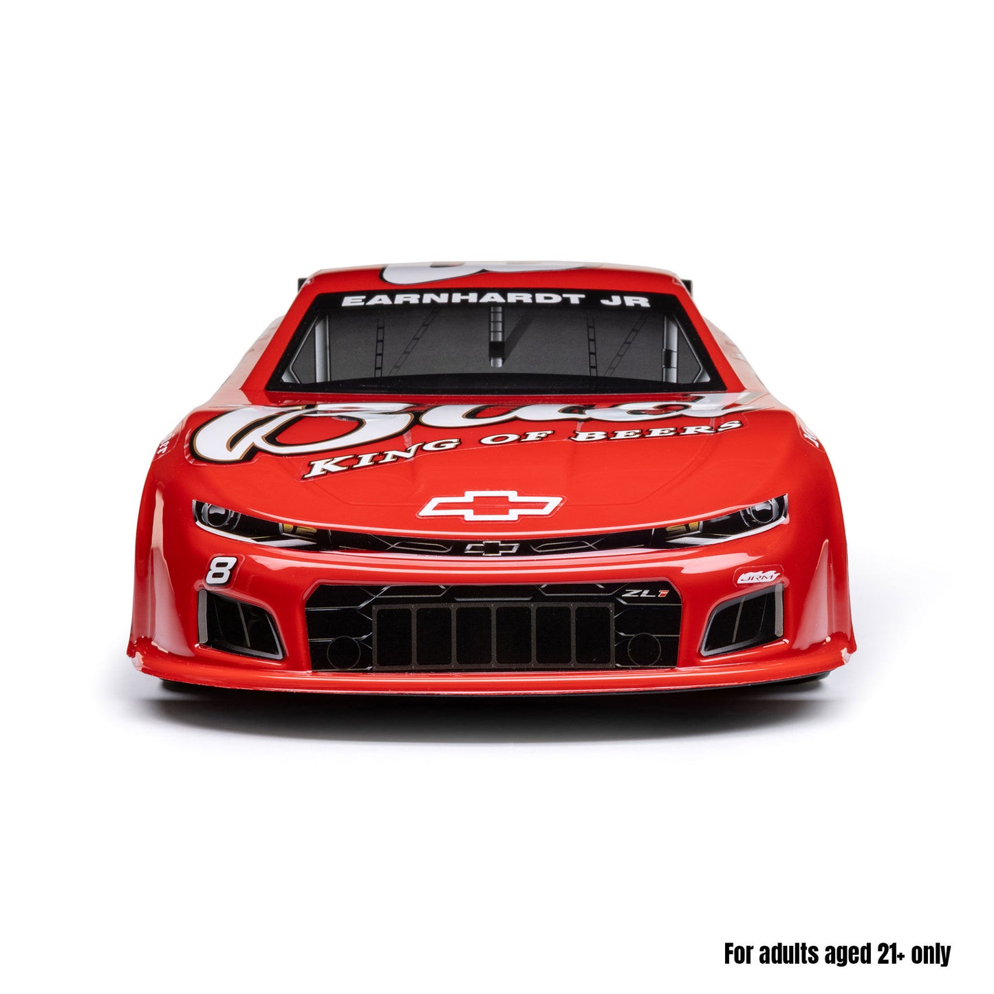 Losi 1/12 Asphalt Late Model RC Race Car Dale Earnhardt Jr. No. 8 2025 Budweiser Chevrolet ZL1 2S AWD On-Road (Battery & Charger Included), Red