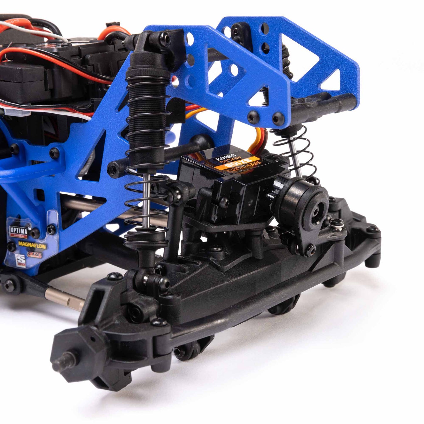 Losi 1/18 Mini LMT Son Uva Digger 2S 4X4 RTR Brushed Monster Truck (Battery & Charger Included), Blue