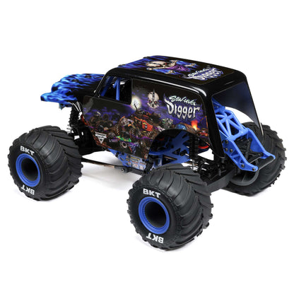 Losi 1/18 Mini LMT Son Uva Digger 2S 4X4 RTR Brushed Monster Truck (Battery & Charger Included), Blue