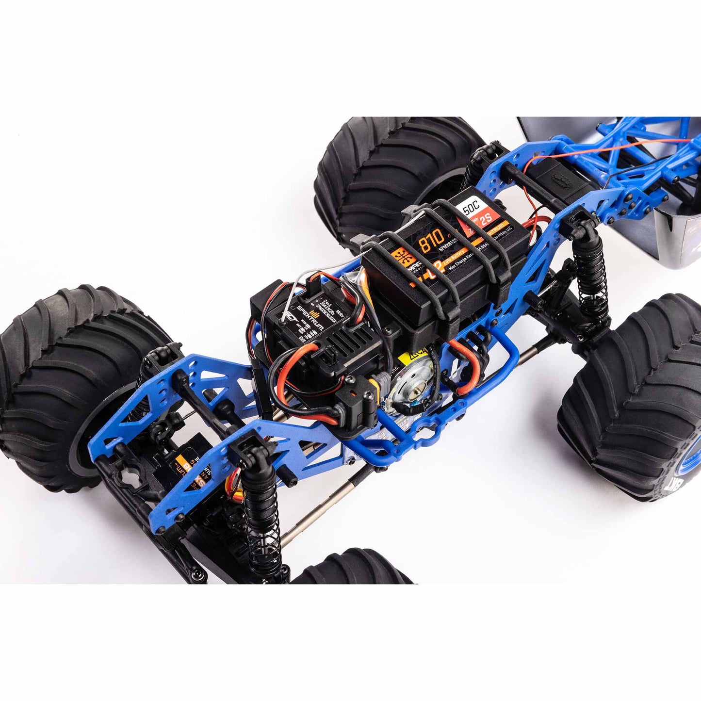 Losi 1/18 Mini LMT Son Uva Digger 2S 4X4 RTR Brushed Monster Truck (Battery & Charger Included), Blue