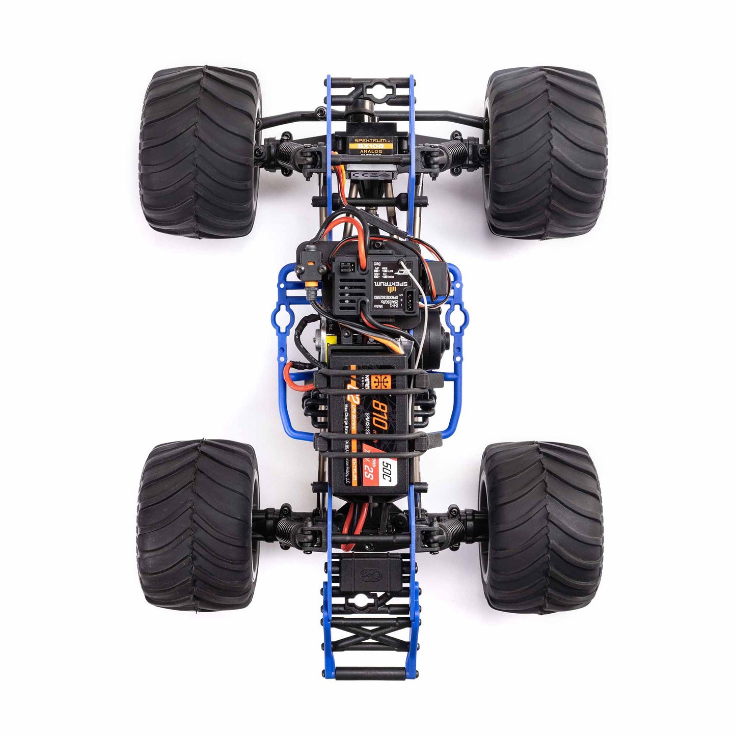 Losi 1/18 Mini LMT Son Uva Digger 2S 4X4 RTR Brushed Monster Truck (Battery & Charger Included), Blue