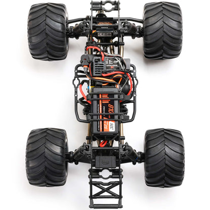Losi Mini LMT Megalodon 2S 1/18 4X4 Monster Truck RTR Combo, Blue