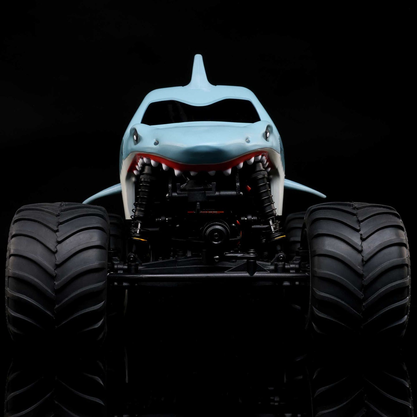 Losi Mini LMT Megalodon 2S 1/18 4X4 Monster Truck RTR Combo, Blue