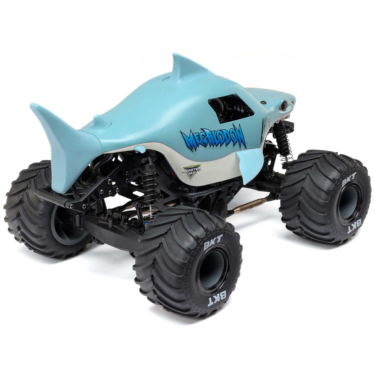 Losi Mini LMT Megalodon 2S 1/18 4X4 Monster Truck RTR Combo, Blue