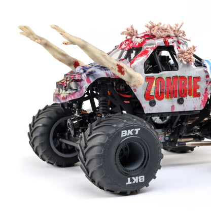 Losi 1/18 Mini LMT Zombie 2S 4X4 RTR Brushed Monster Truck (Battery & Charger Included), Red
