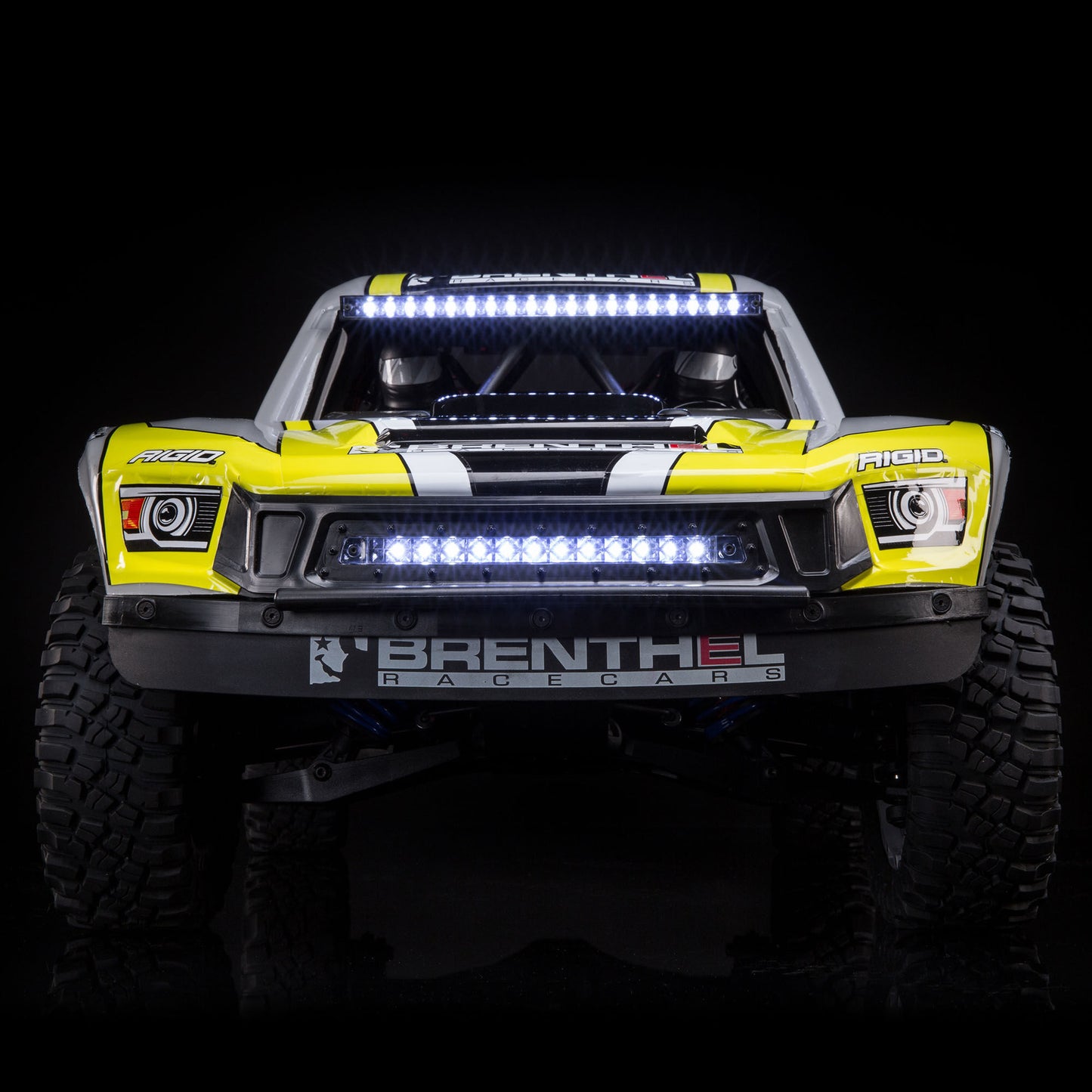 Losi 1/6 Super Baja Rey Brenthel 8S 4X4 RTR Brushless Desert Truck, Yellow