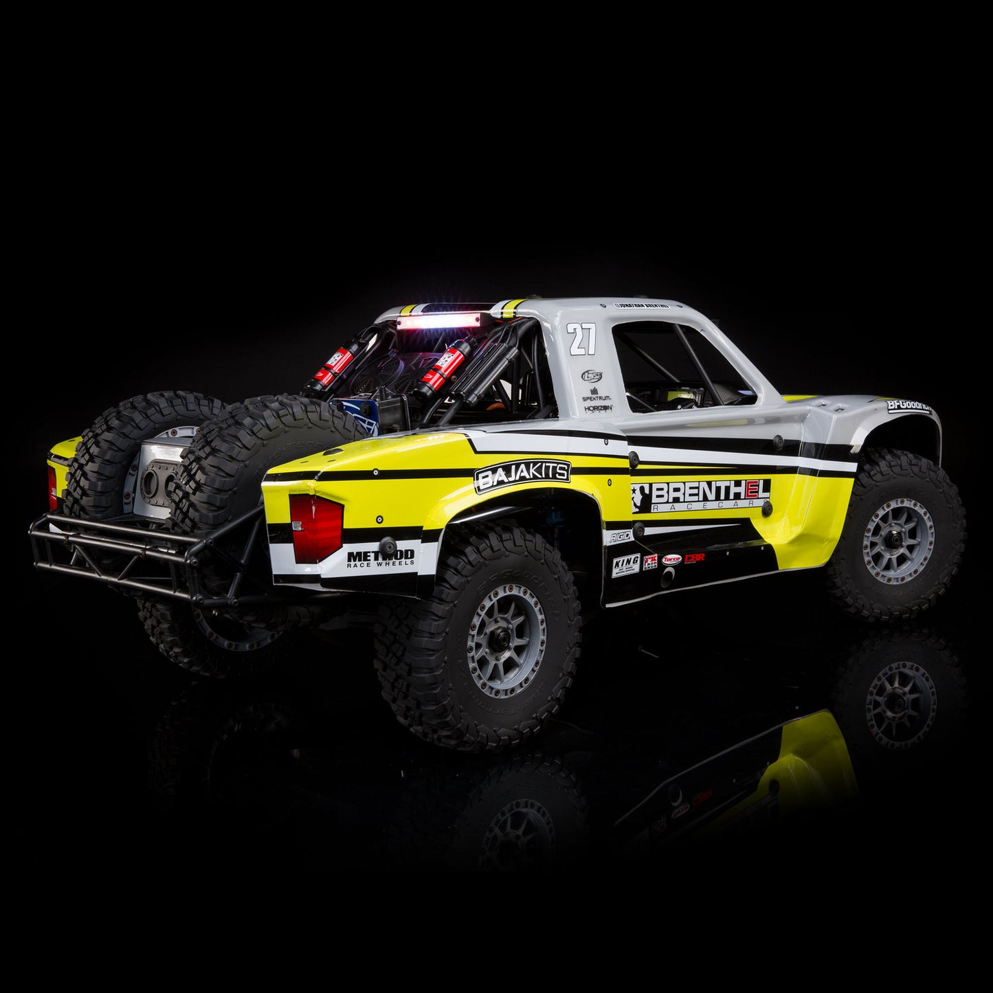 Losi 1/6 Super Baja Rey Brenthel 8S 4X4 RTR Brushless Desert Truck, Yellow