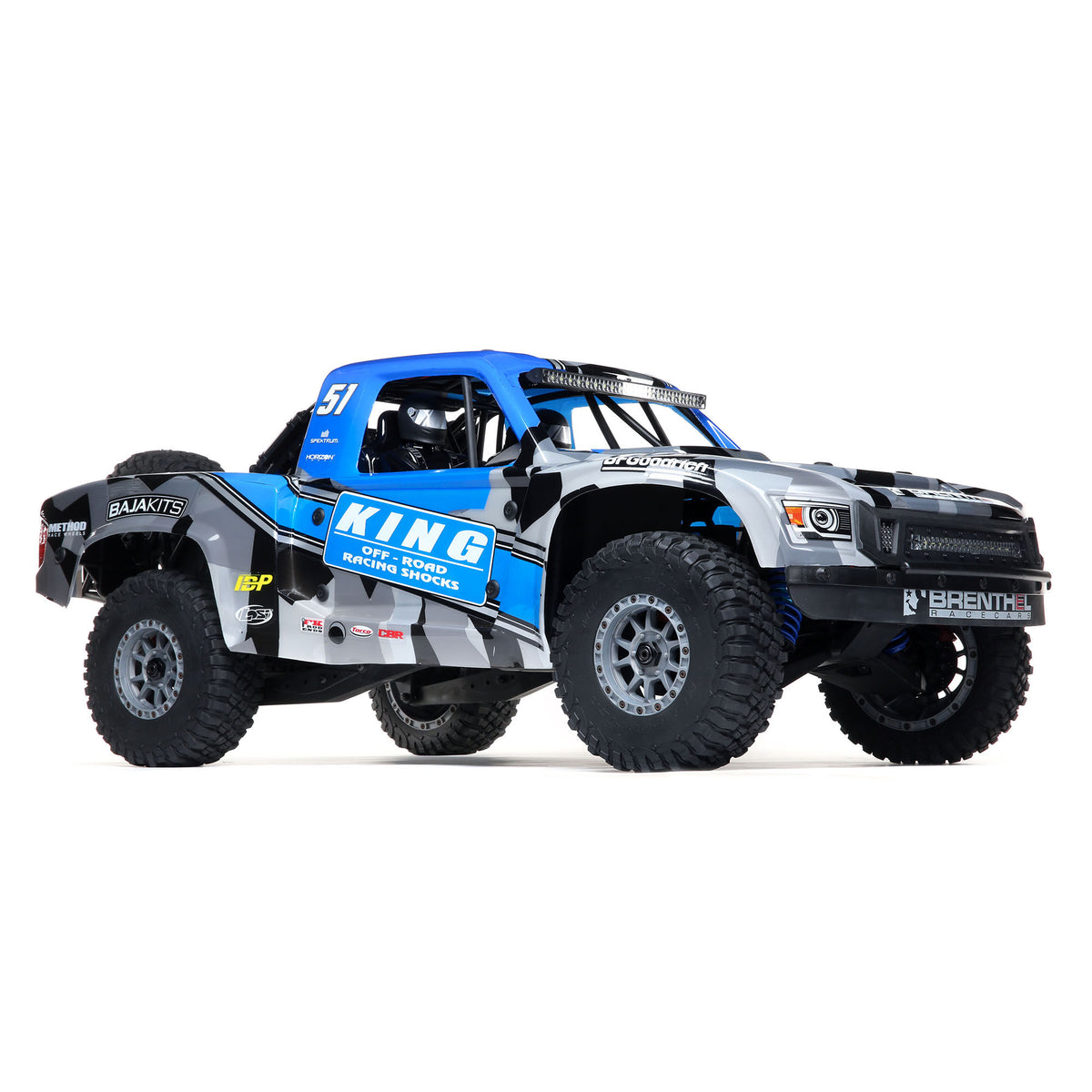 Losi 1/6 Super Baja Rey King 8S 4X4 RTR Brushless Desert Truck, Blue