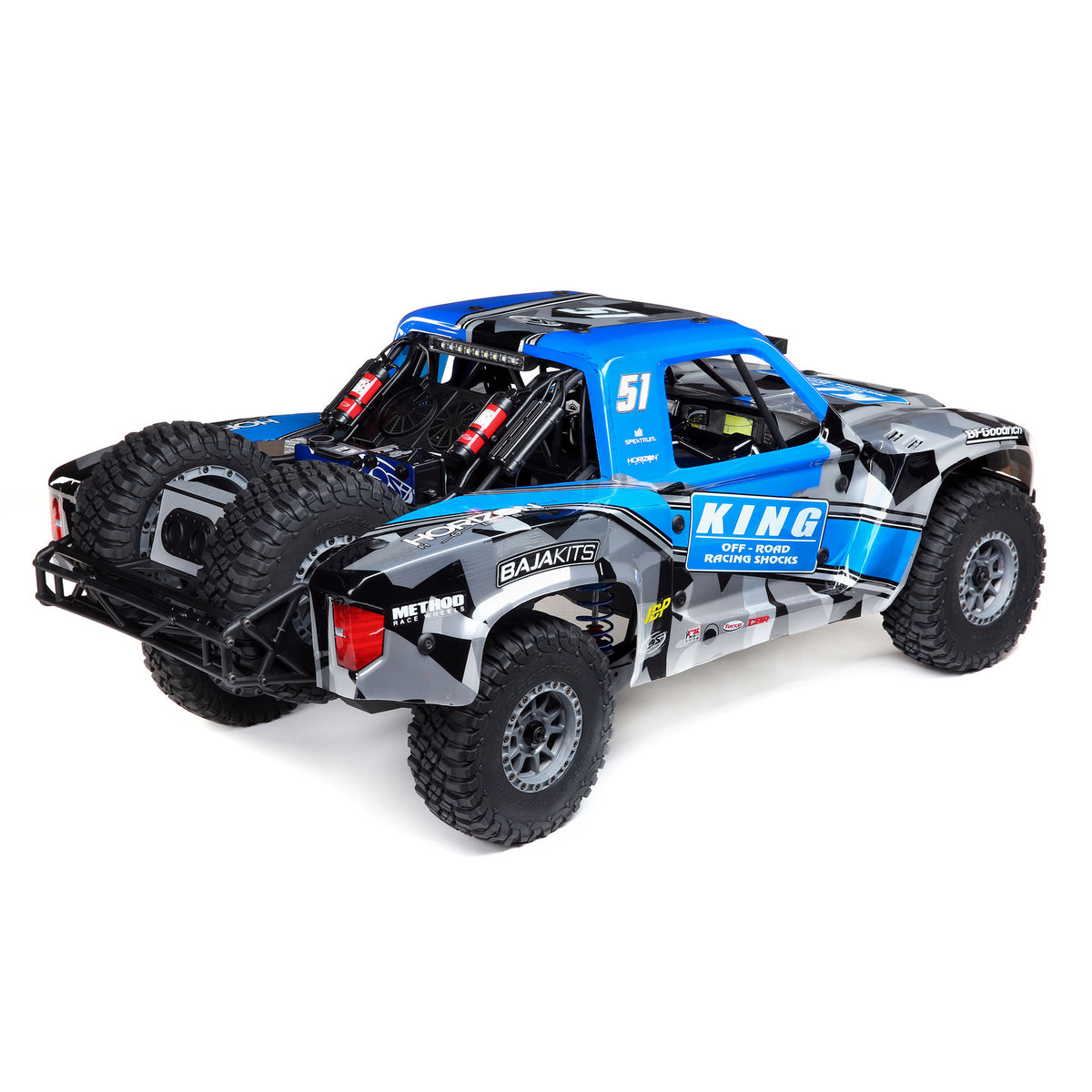 Losi 1/6 Super Baja Rey King 8S 4X4 RTR Brushless Desert Truck, Blue