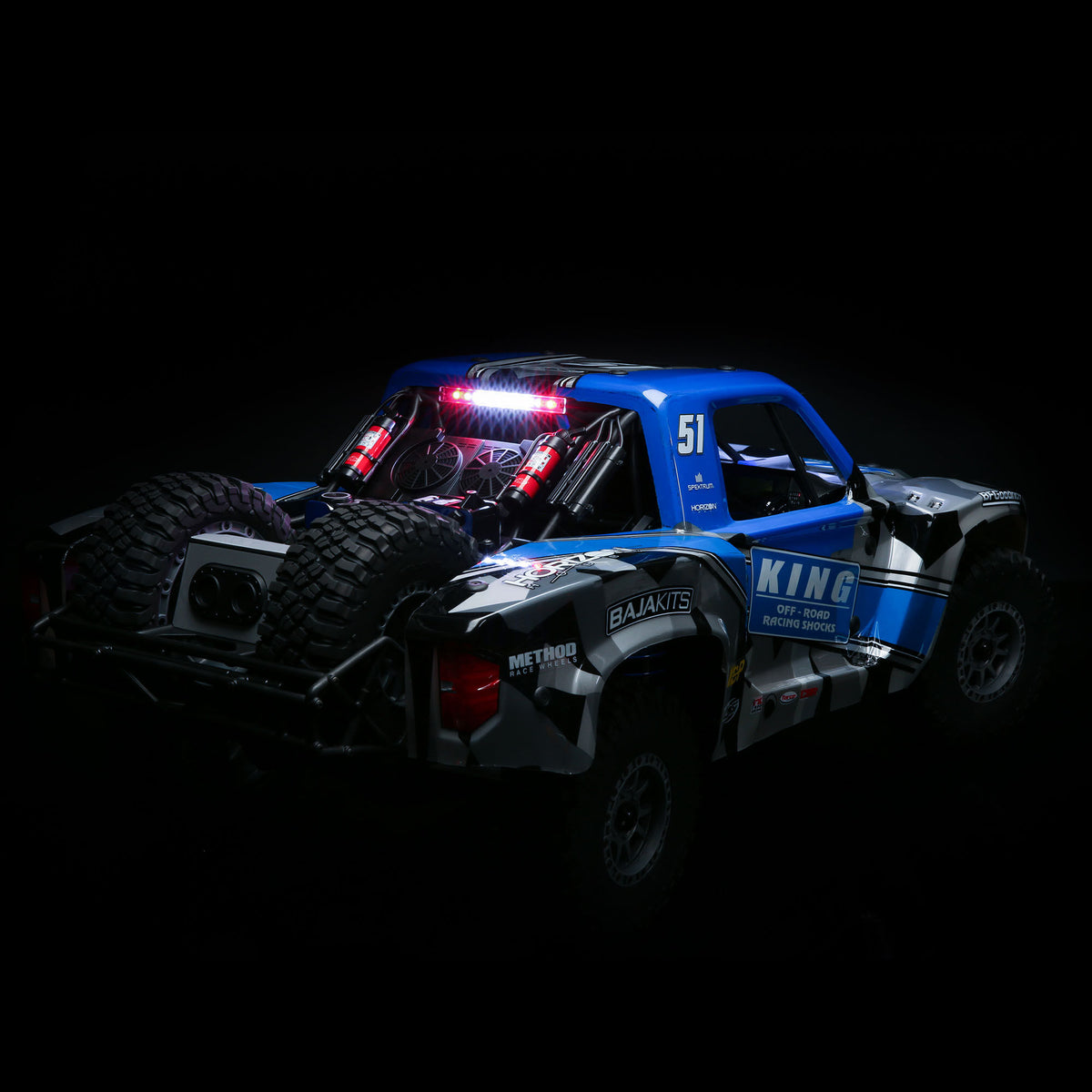 Losi 1/6 Super Baja Rey King 8S 4X4 RTR Brushless Desert Truck, Blue
