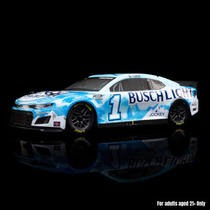 Losi 1/12 NASCAR RC Race Car Ross Chastain No. 1 2025 Busch Light Chevrolet ZL1 2S AWD RTR Brushed On-Road (Battery & Charger Included),  Blue
