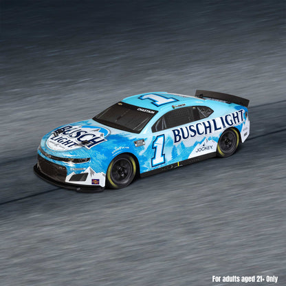 Losi 1/12 NASCAR RC Race Car Ross Chastain No. 1 2025 Busch Light Chevrolet ZL1 2S AWD RTR Brushed On-Road (Battery & Charger Included),  Blue