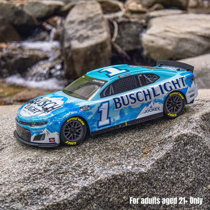 Losi 1/12 NASCAR RC Race Car Ross Chastain No. 1 2025 Busch Light Chevrolet ZL1 2S AWD RTR Brushed On-Road (Battery & Charger Included),  Blue