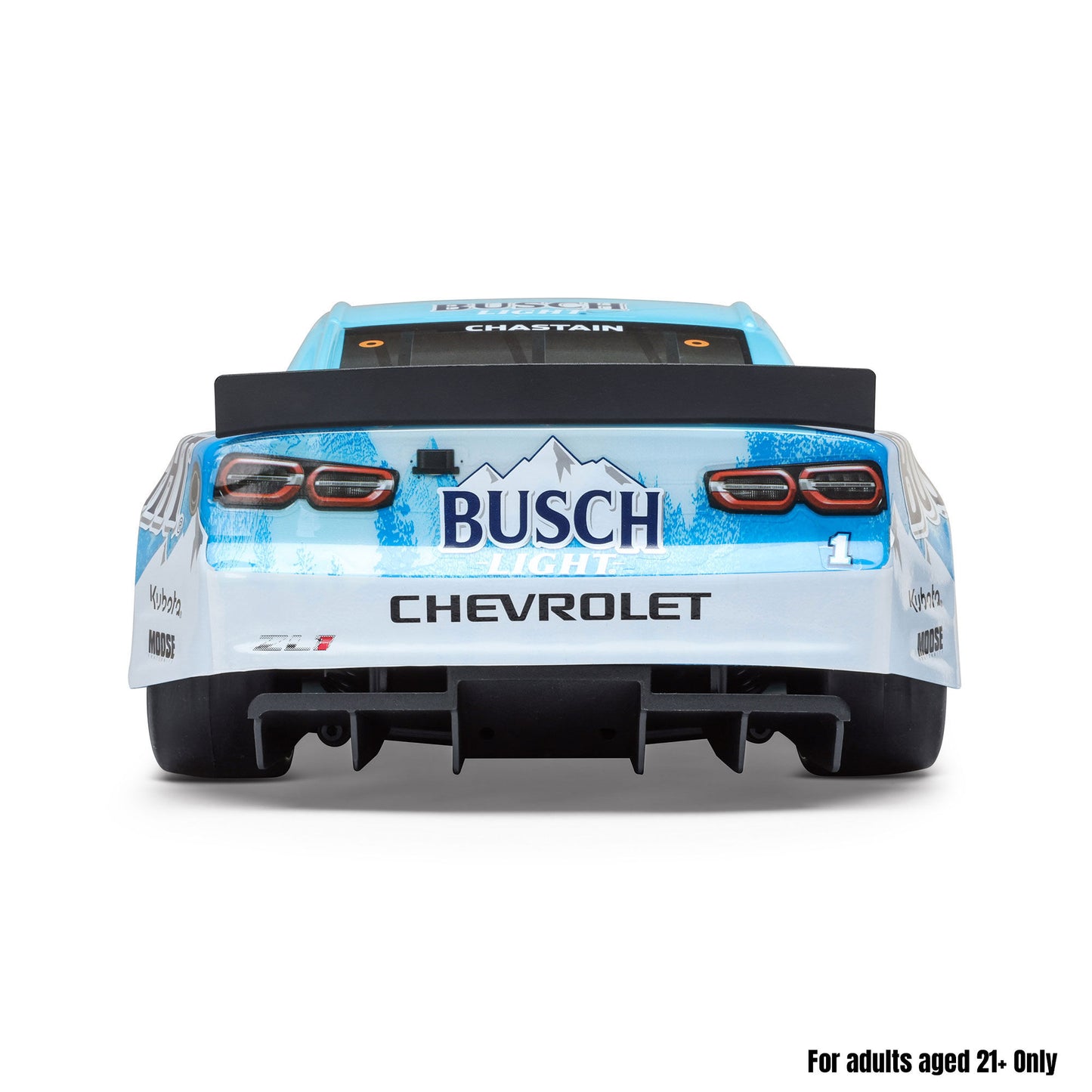 Losi 1/12 NASCAR RC Race Car Ross Chastain No. 1 2025 Busch Light Chevrolet ZL1 2S AWD RTR Brushed On-Road (Battery & Charger Included),  Blue