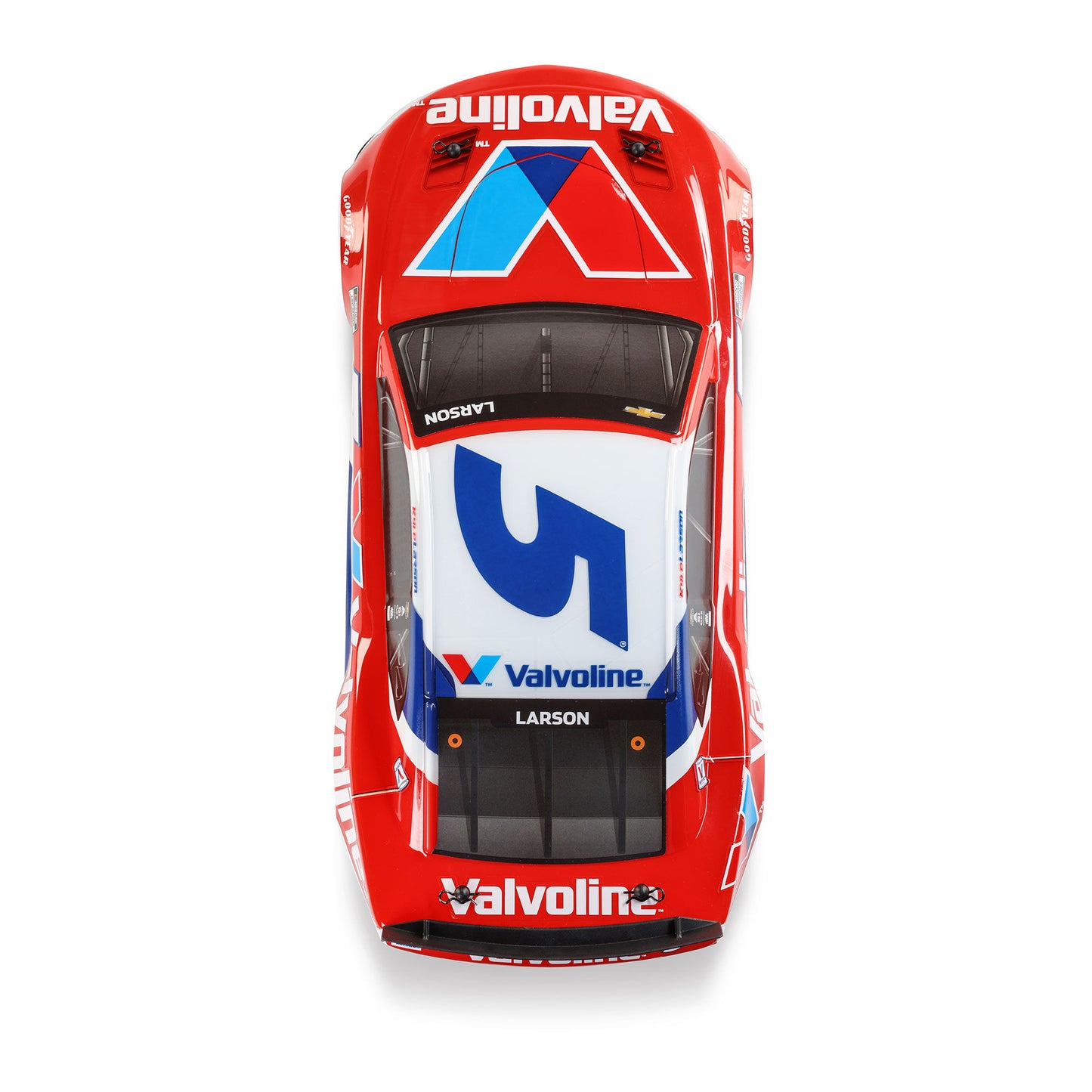 Losi 1/12 NASCAR RC Race Car Kyle Larson No. 5 2025 Valvoline Chevrolet ZL1 2S AWD RTR Brushed On-Road (Battery & Charger Included), Red
