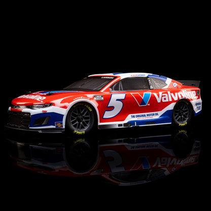 Losi 1/12 NASCAR RC Race Car Kyle Larson No. 5 2025 Valvoline Chevrolet ZL1 2S AWD RTR Brushed On-Road (Battery & Charger Included), Red