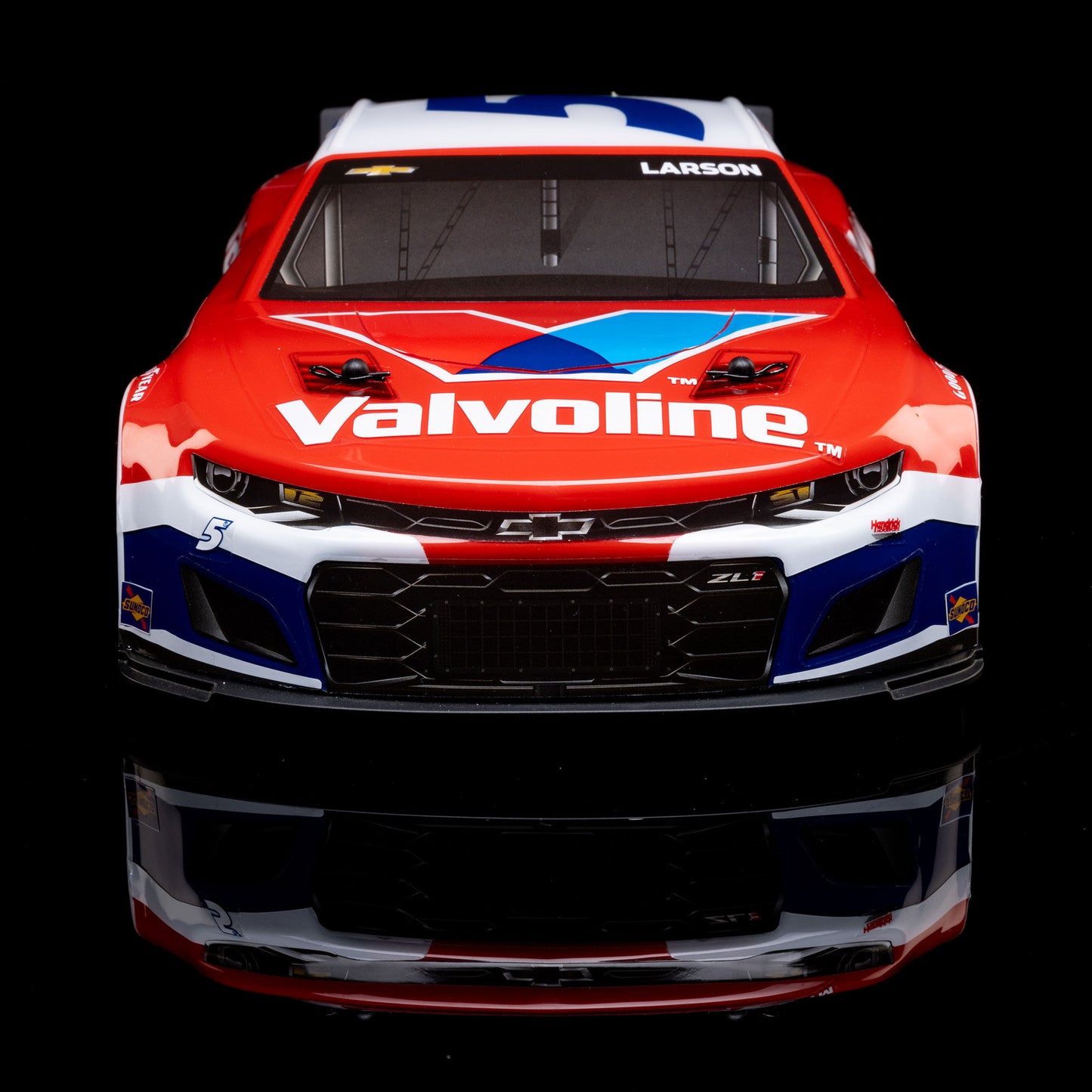 Losi 1/12 NASCAR RC Race Car Kyle Larson No. 5 2025 Valvoline Chevrolet ZL1 2S AWD RTR Brushed On-Road (Battery & Charger Included), Red