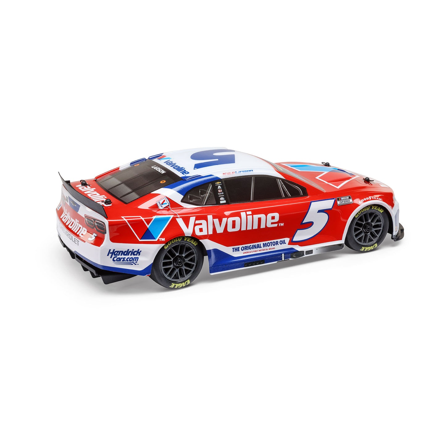 Losi 1/12 NASCAR RC Race Car Kyle Larson No. 5 2025 Valvoline Chevrolet ZL1 2S AWD RTR Brushed On-Road (Battery & Charger Included), Red